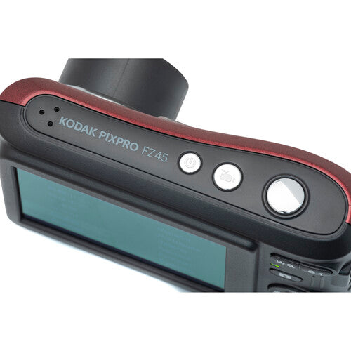 Kodak Pixpro FZ45 Digital Camera 16MP 4X Zoom Red - Good Condition (Slight crack)