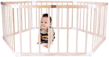 Little Boss Timber Hexagonal Playpen Natural Wood - Good Condition
