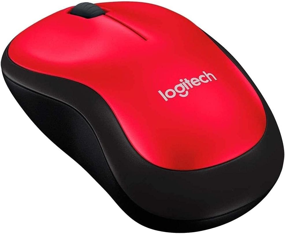 Logitech M185 Wireless Mouse – Red - New Condition