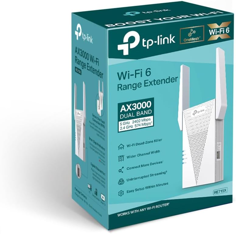 TP-Link AX3000 WiFi 6 Range Extender - New Condition