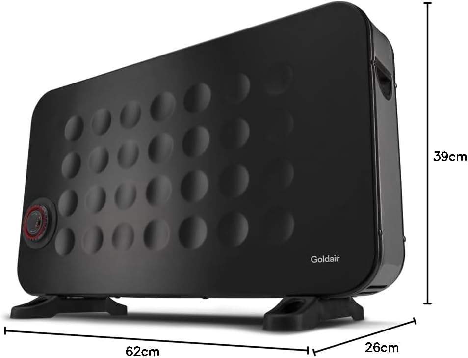 Goldair 2000W Convector Heater with Timer – Black - New Condition