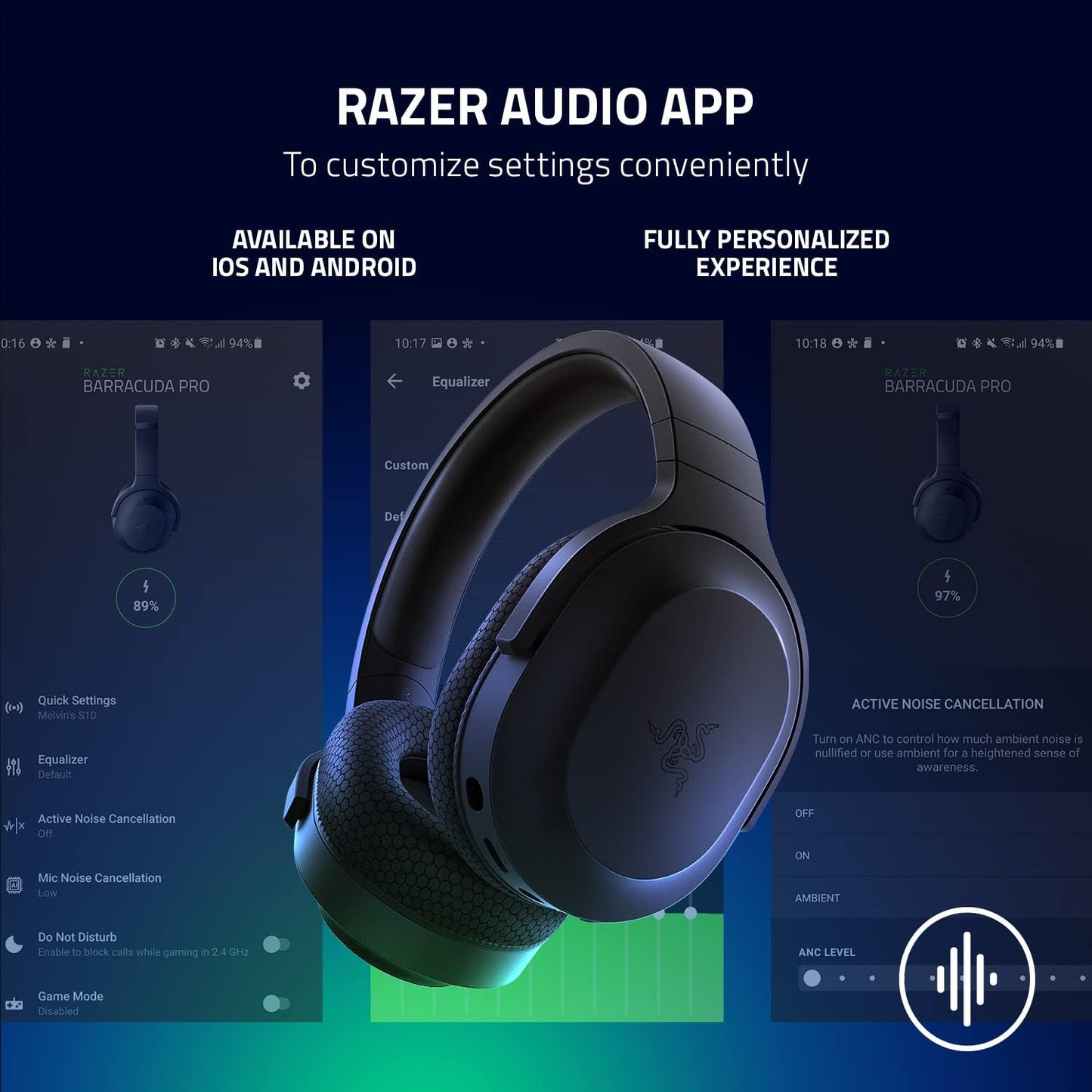 Razer Barracuda X Wireless Gaming & Mobile Headset 50H Battery - Good Condition