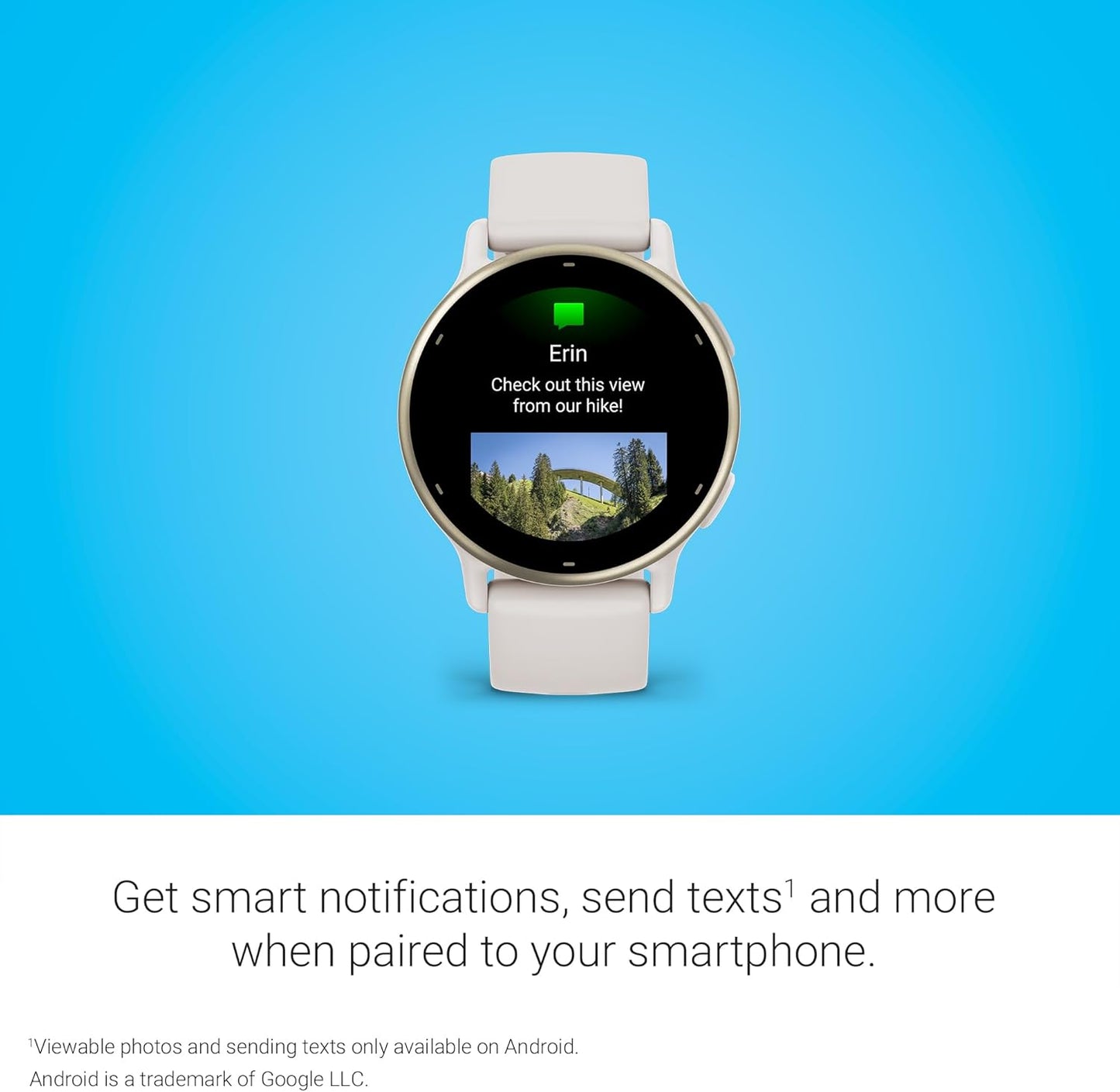 Garmin vívoactive 5 GPS Smartwatch – Ivory with AMOLED Display - Good Condition