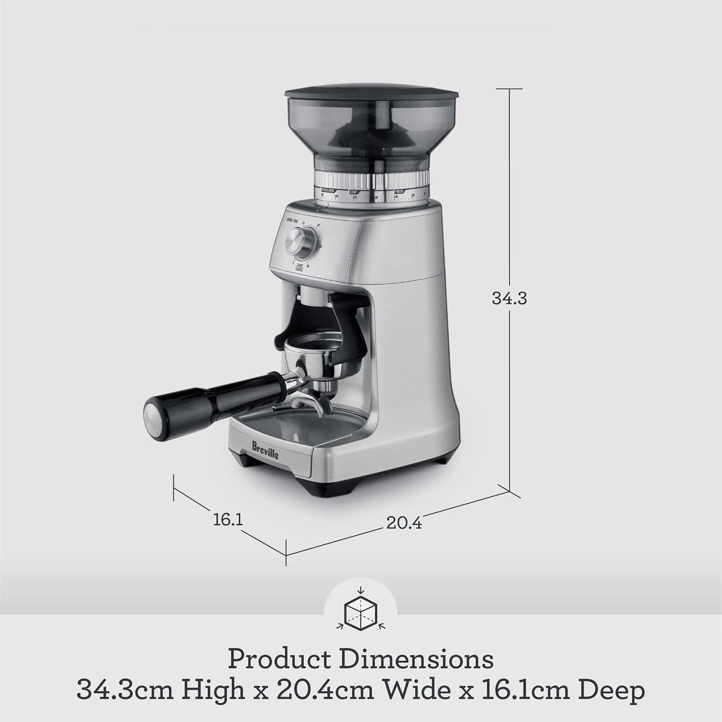 Breville the Dose Control Pro Coffee Grinder, Brushed Stainless Steel - Good Condition