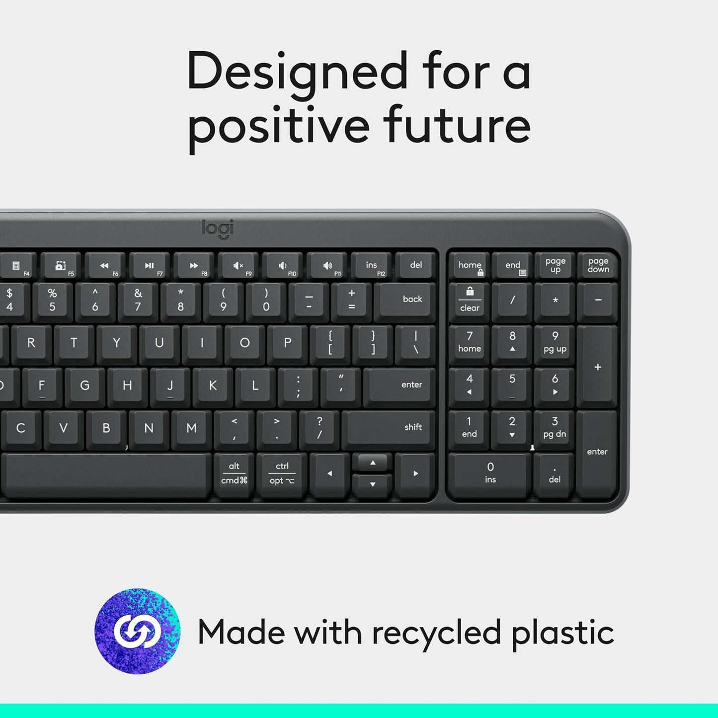 Logitech K250 Bluetooth Wireless Keyboard – Graphite - New Condition