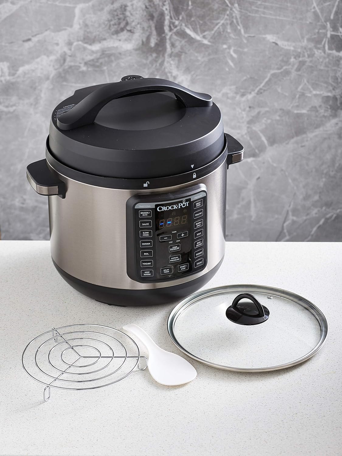 Crock-Pot Express Crock XL Multi Cooker 7.6L Stainless Steel - Good Condition