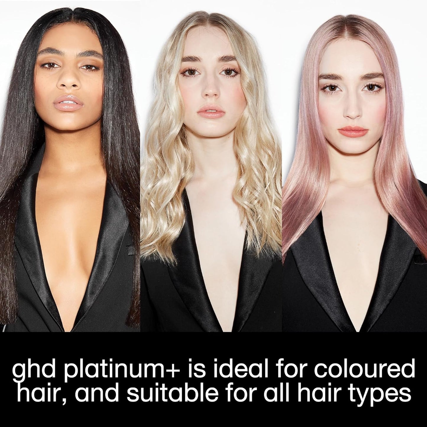 ghd platinum+ Hair Straightener, A Smarter Hair Straightening and Curling Tool For Stronger Hair And Colour Protection - New Condition