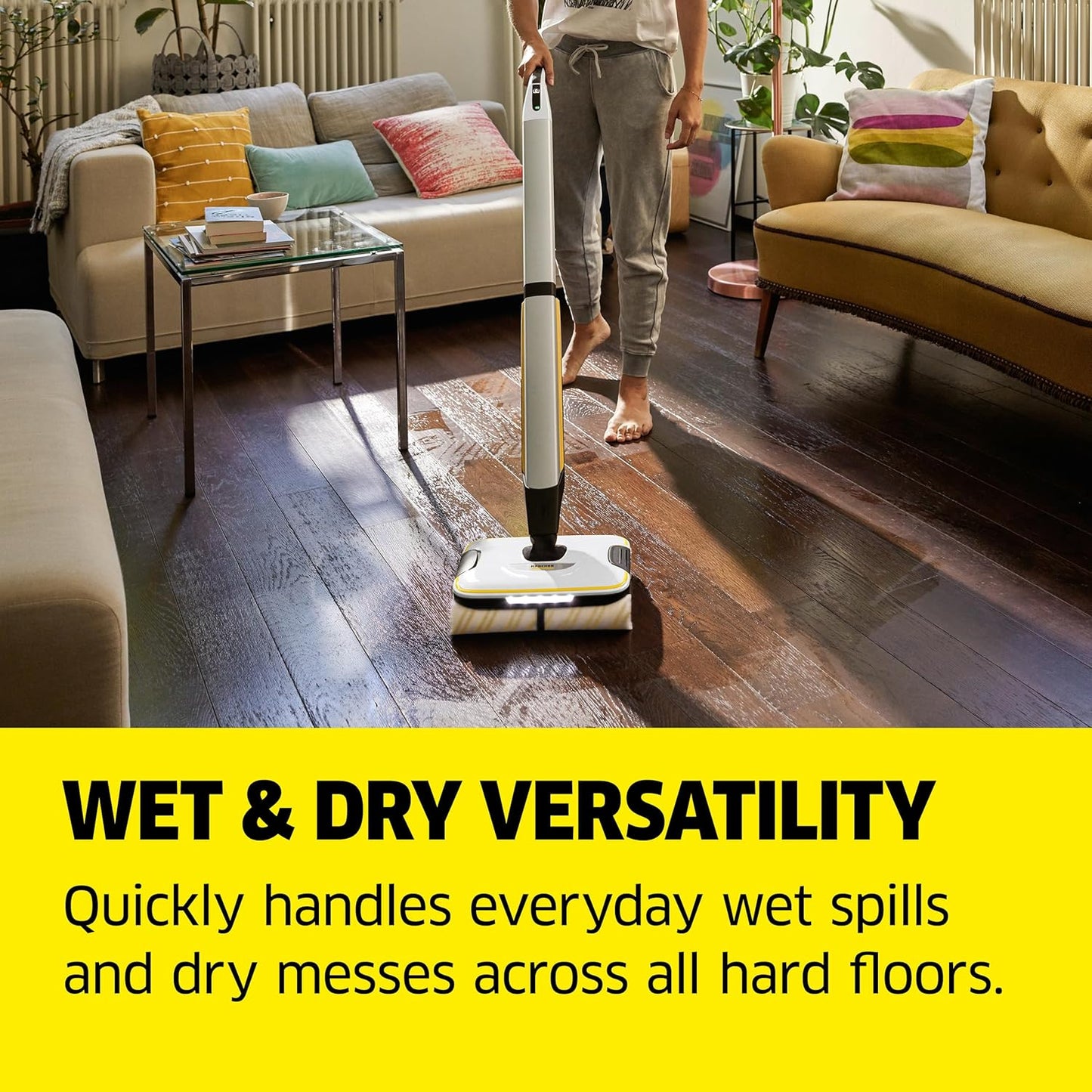 Kärcher FC 7 Cordless All-in-One Hard Floor Cleaner with 4-Roller Technology - New Condition