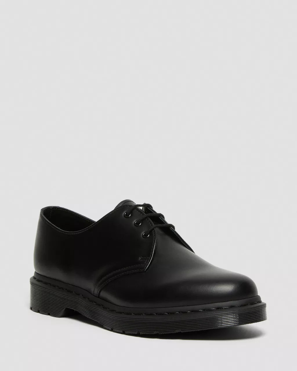 Dr. Martens Unisex 1461 Mono 3-Eye Shoe Smooth Leather Black - Good Condition