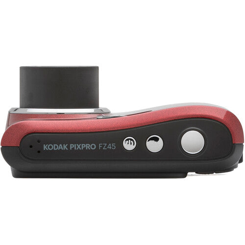 Kodak Pixpro FZ45 Digital Camera 16MP 4X Zoom Red - Good Condition (Slight crack)