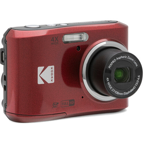 Kodak Pixpro FZ45 Digital Camera 16MP 4X Zoom Red - Good Condition (Slight crack)