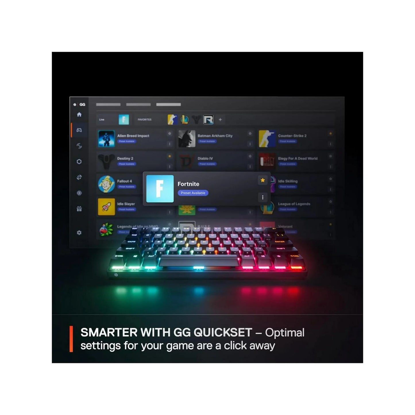 SteelSeries Apex Pro TKL Wireless Gaming Keyboard – OmniPoint 3.0 Switches (US Layout) - Good Condition