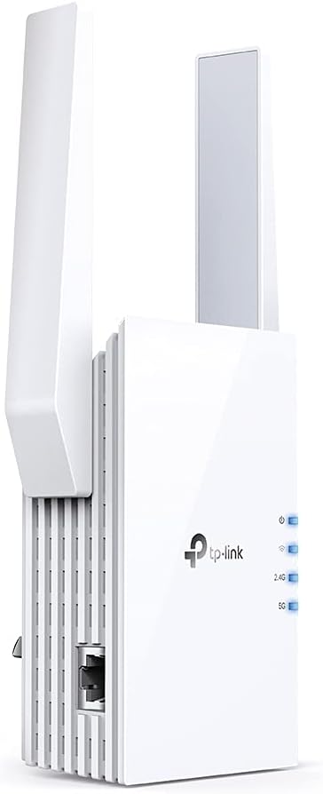 TP-Link AX1800 Mesh Wi-Fi 6 Range Extender – Dual Band, Gigabit Ethernet, AP Mode, Smart Roaming, OneMesh, Compatible with Any Router - New Condition