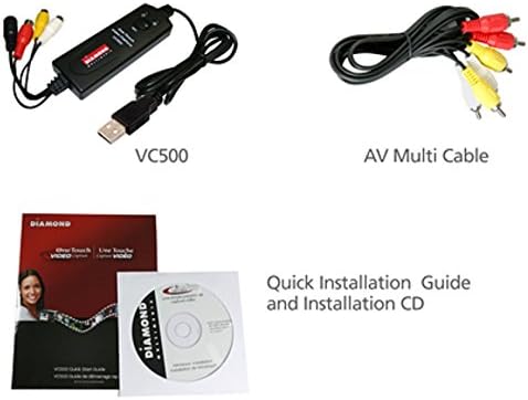 Diamond Multimedia VC500 One Touch VHS to Digital Converter - New Condition