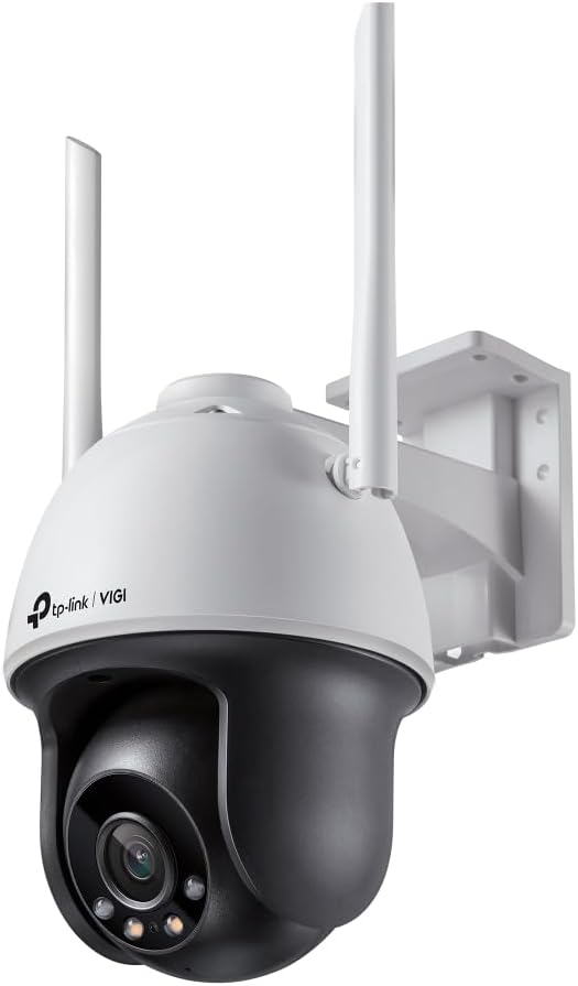 TP-Link VIGI 4MP Outdoor Wi-Fi Security Camera, Pan/Tilt, Full-Color AI Detection - Good Condition