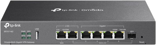 TP-Link Omada ER707-M2 Multi-Gigabit VPN Gateway with 2.5G Ports - New Condition