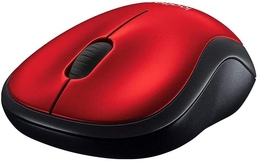 Logitech M185 Wireless Mouse – Red - New Condition