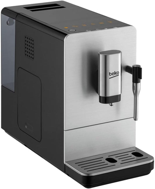 BEKO Bean-to-Cup Espresso Coffee Machine with Milk Frother – 1.4L, Stainless/Black - New Condition