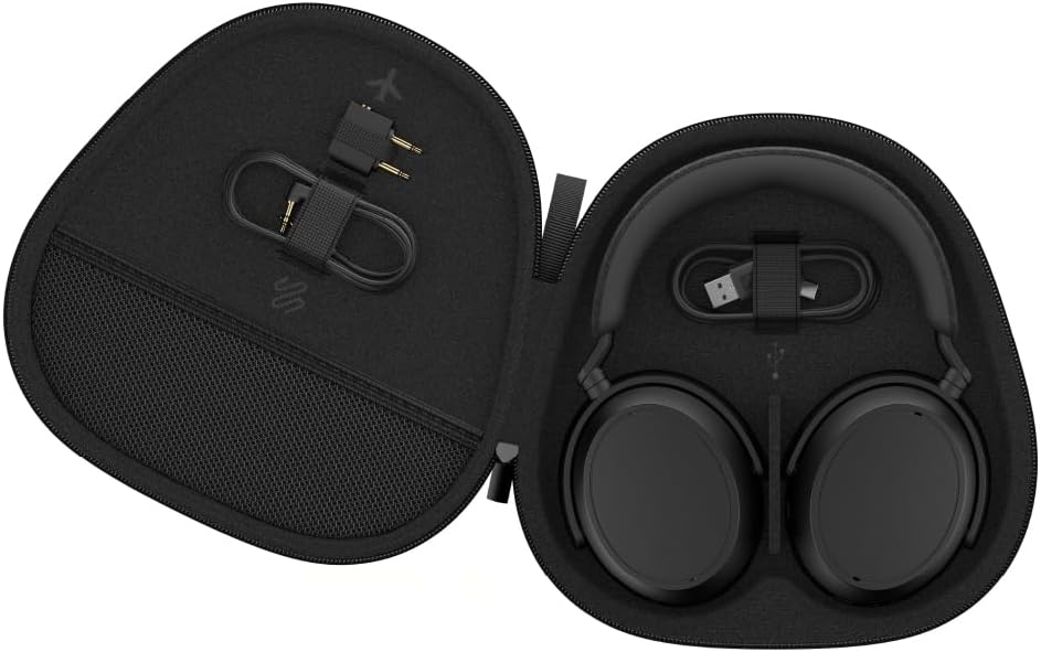 Sennheiser MOMENTUM 4 Wireless – Over-Ear Bluetooth Headphones with ANC & 6se0h Battery Black - Excellent Condition