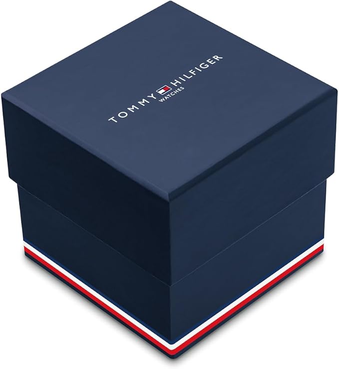 Tommy Hilfiger Men's Decker Silicone Strap Quartz Multi-function Watch, Navy, 46mm - New Condition