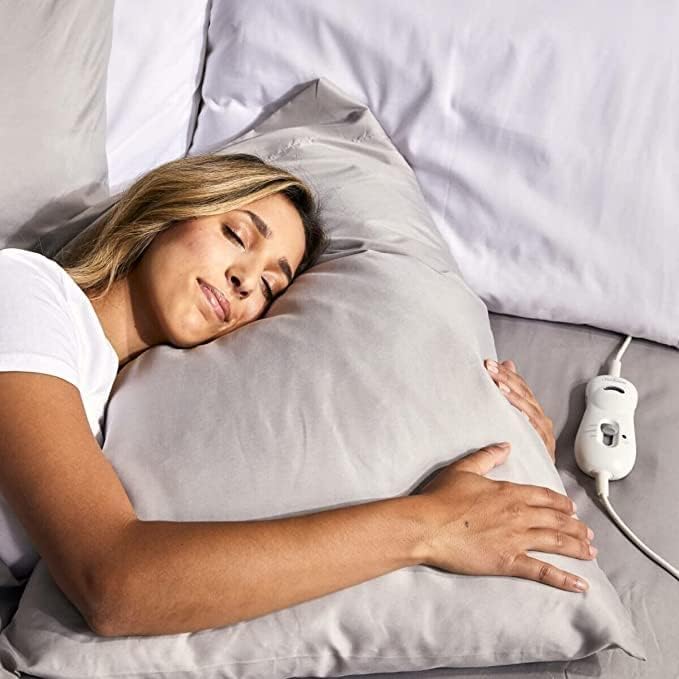 Sunbeam Sleep Perfect Antibacterial Electric Blanket Queen Dual Control - Good Condition