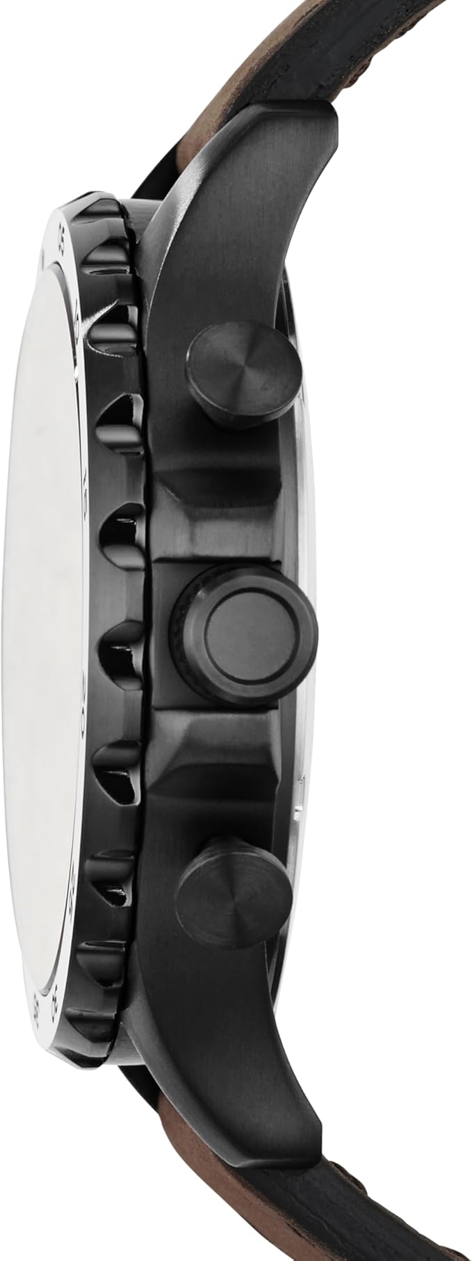 Fossil Nate Chronograph Leather Watch – Brown/Black (50mm) - New Condition