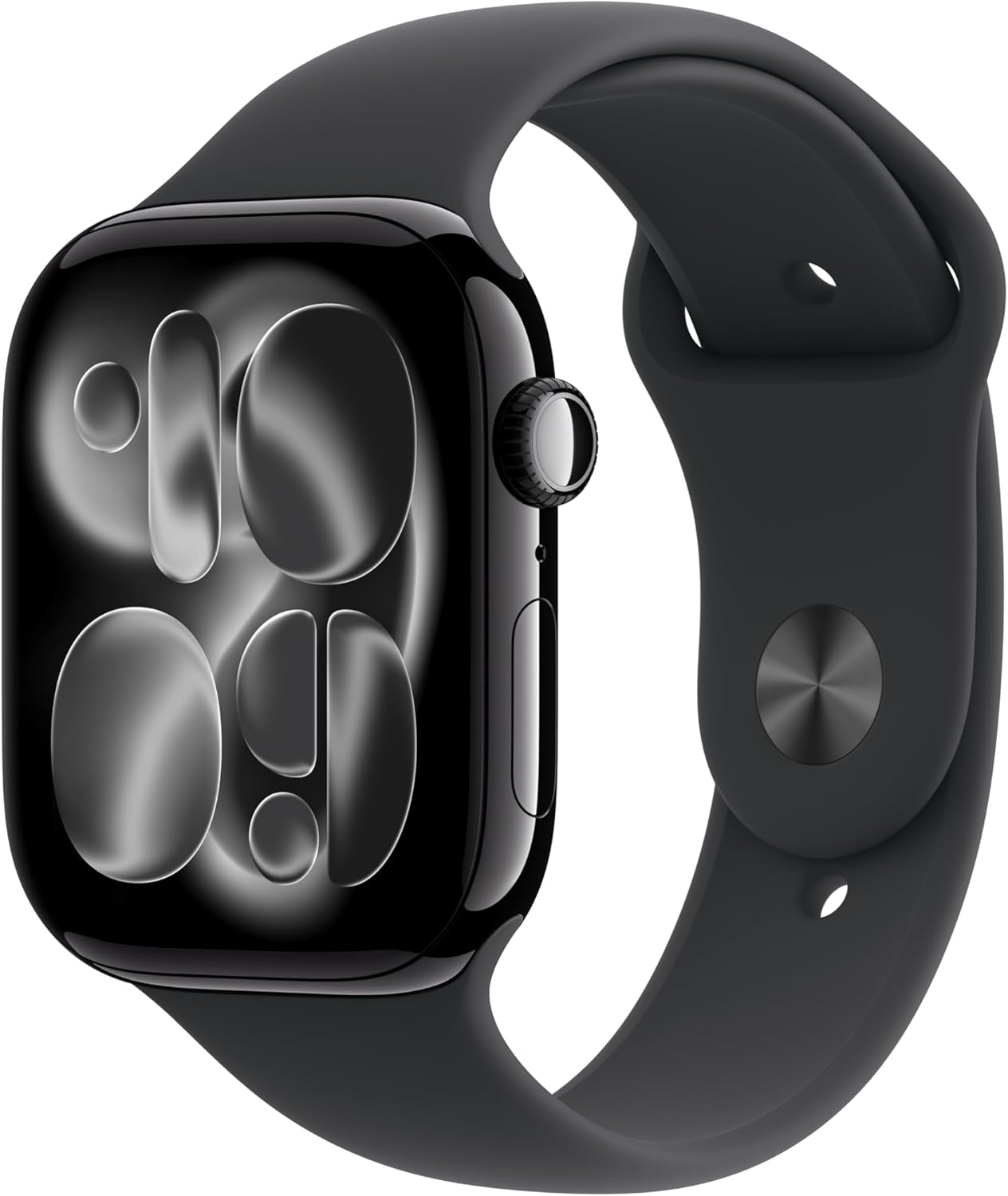 Apple Watch Series 11 [GPS 46mm] Smartwatch with Jet Black Aluminum Case with Black Sport Band - New Condition