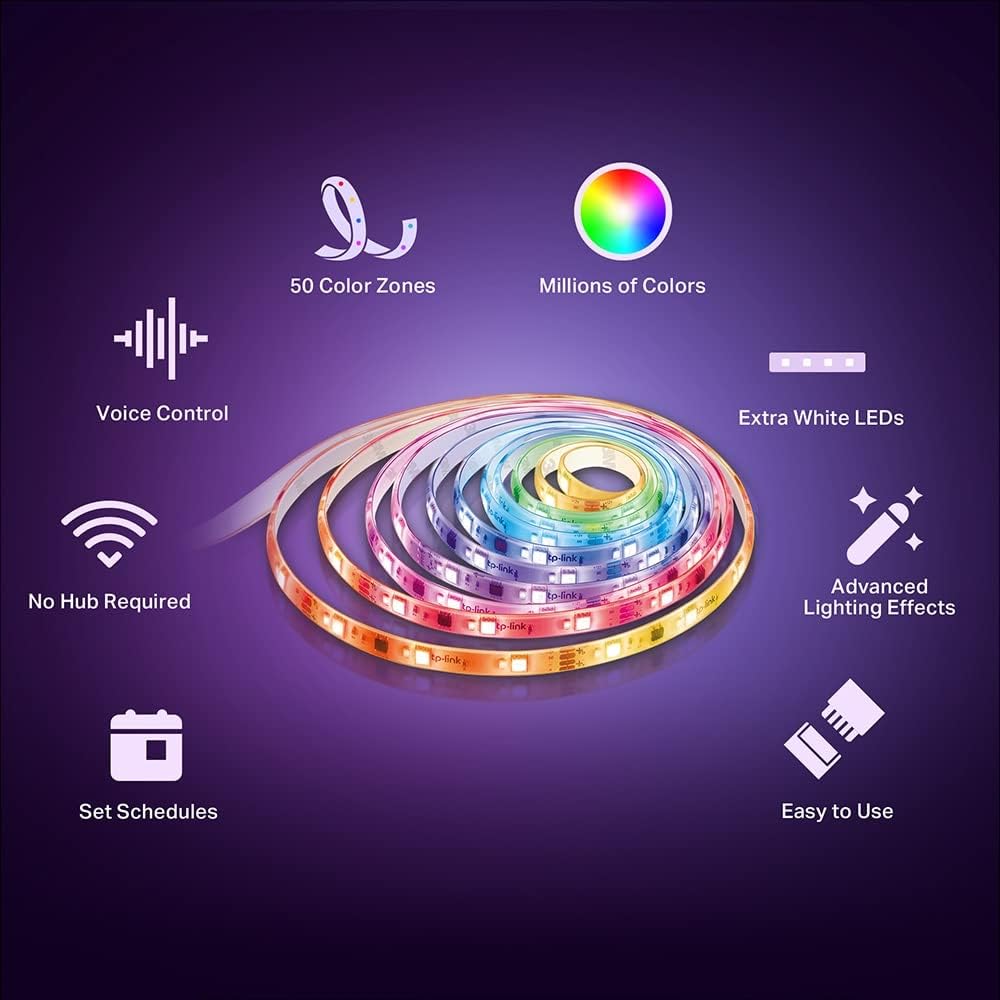 Tapo TP-Link TL63-5 Wi-Fi LED Light Strip 5m Multicolour Smart Lighting - New Condition