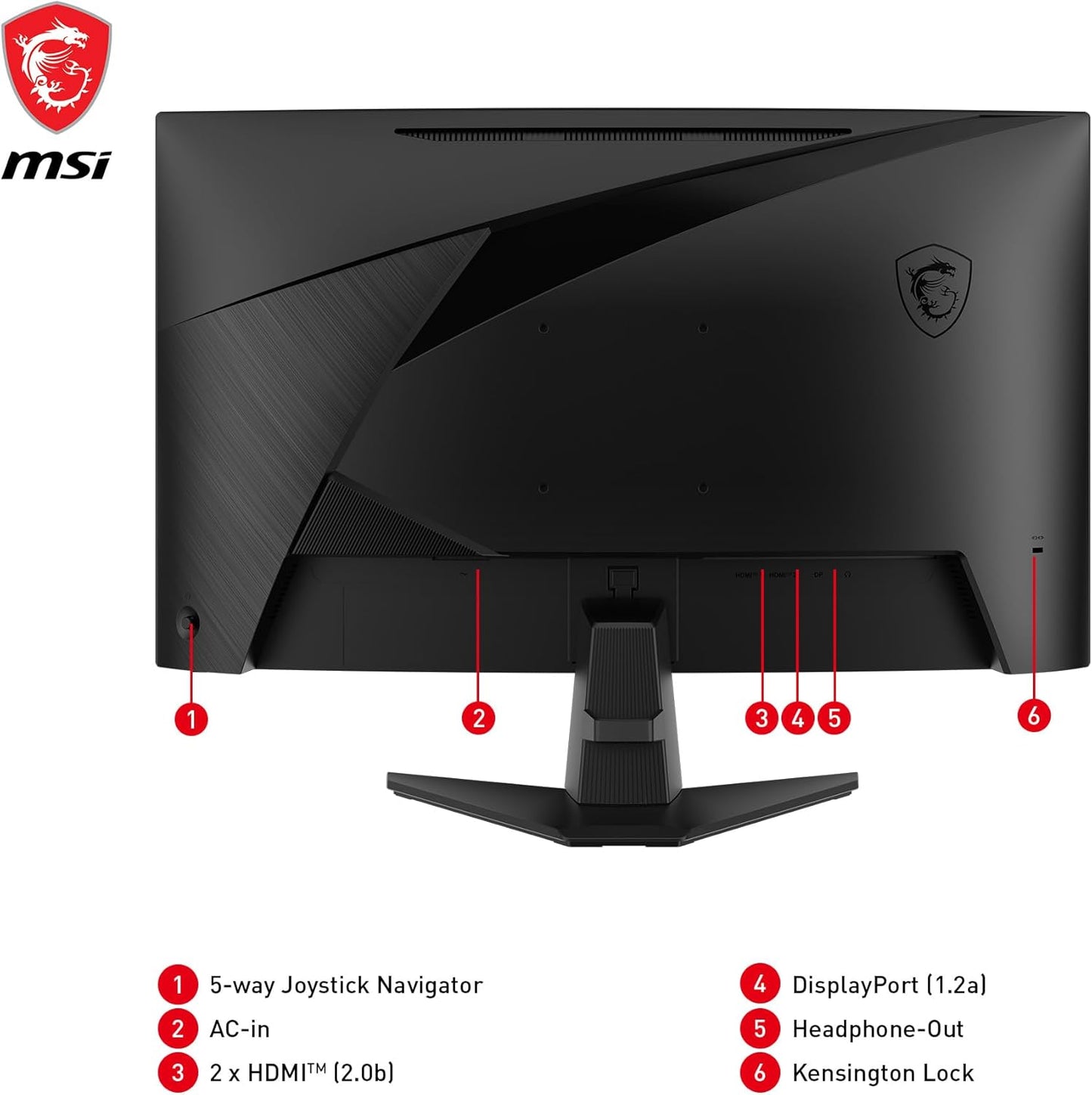 MSI MAG 27C6F 27 Inch FHD Curved Gaming Monitor - Excellent Condition