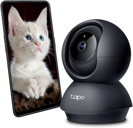 Tapo TP-Link C201 Smart Home Wi-Fi Camera – 1080p, 360° View, AI Tracking, Motion & Person Detection, Night Vision, SD Card, Voice Control, No Hub Required - New Condition