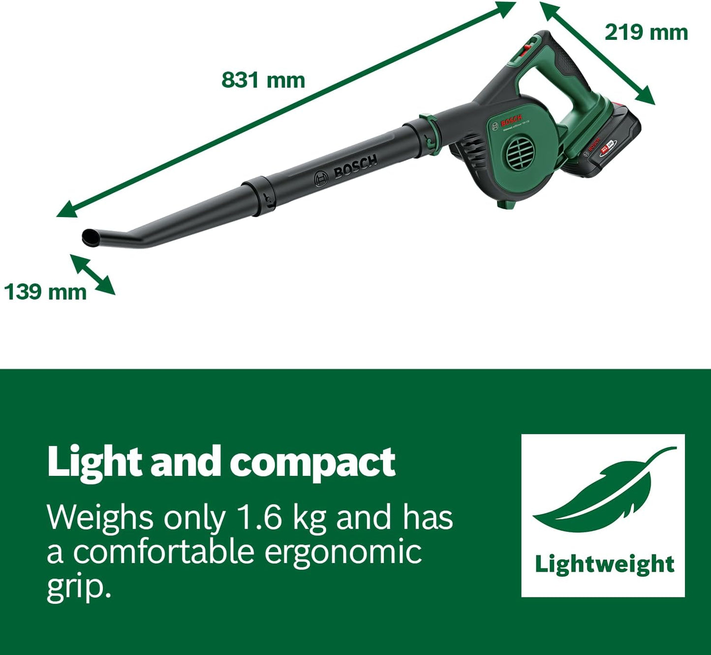 Bosch UniversalLeafBlower 18V-130 Cordless Leaf Blower – 18V (Tool Only) - New Condition