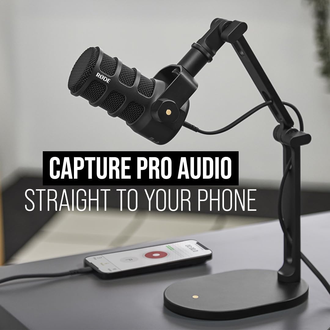 RØDE PodMic USB – Dynamic Broadcast Microphone with USB-C & XLR - Excellent Condition (USB cable missing)