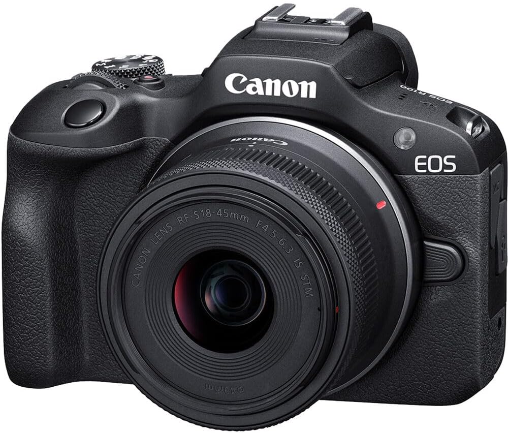Canon EOS R100 Mirrorless Camera with 18-45 mm and 55-210 mm Lenses Kit - AU Version - New Condition