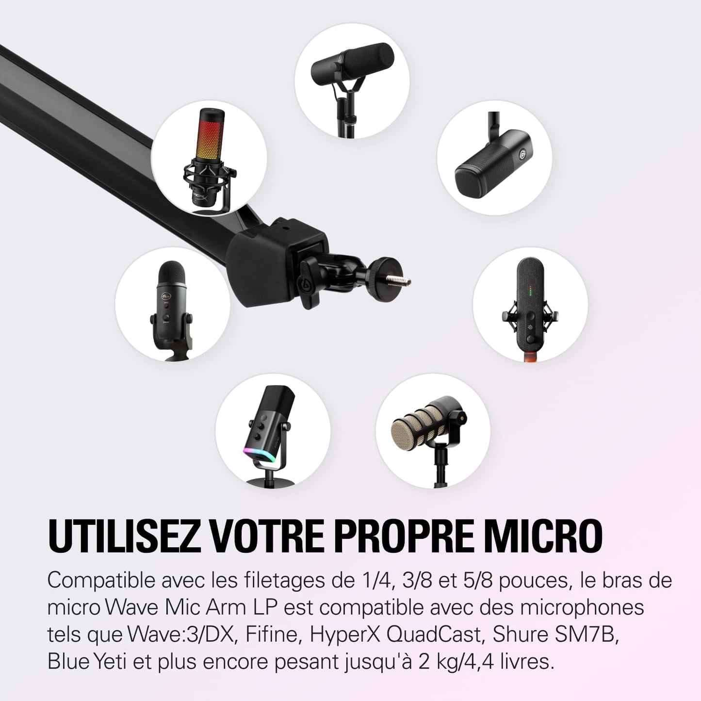 Elgato Wave Mic Arm – Studio Boom Arm for Streaming & Podcasting - New Condition