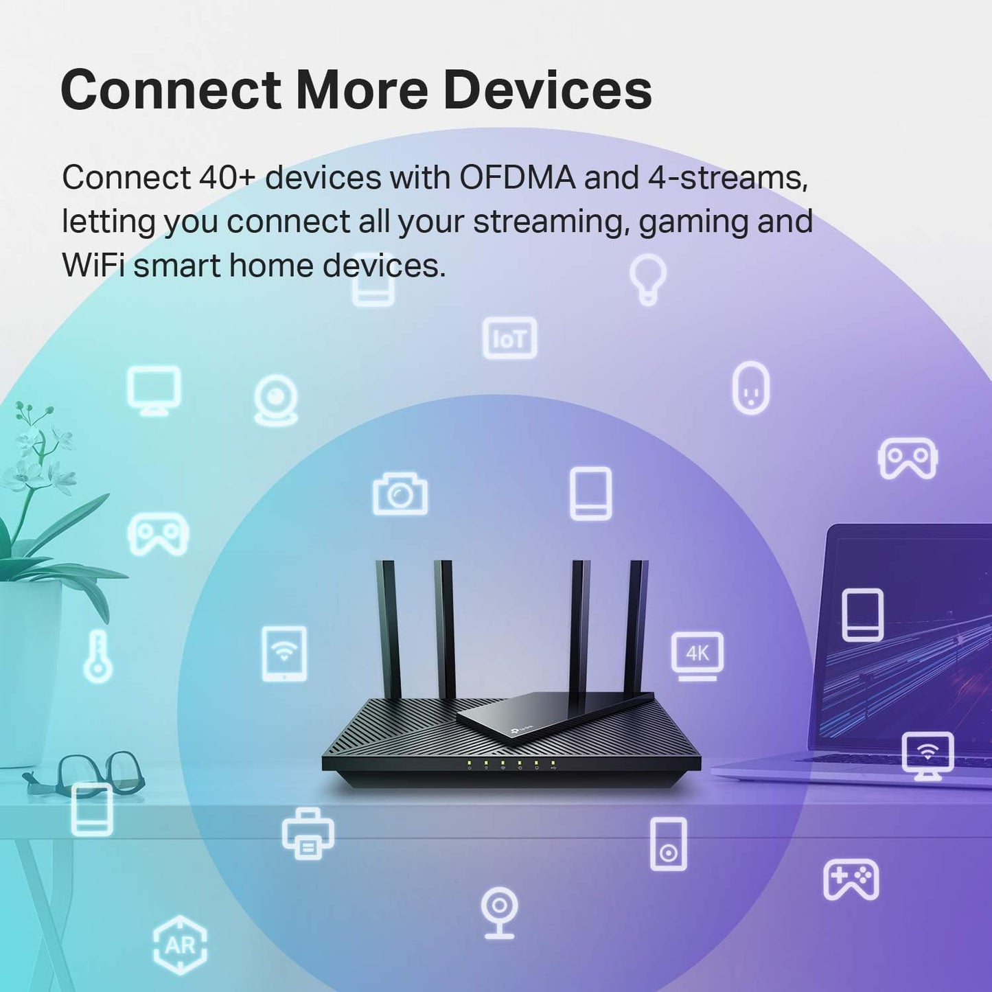 TP-Link Archer AX21 V5 AX1800 Wi-Fi 6 Dual-Band Router - New Condition
