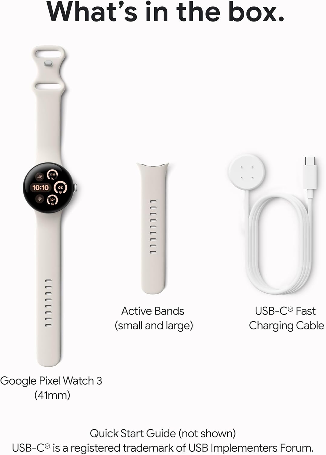Google Pixel Watch 3 (41mm) 2024 Model - Android Smartwatch - New Condition