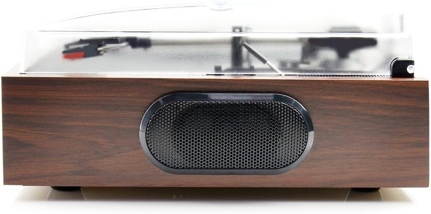 mbeat Wooden 2-in-1 USB Turntable Record Player and Cassette Digital Recorder Built-in Speakers - New Condition