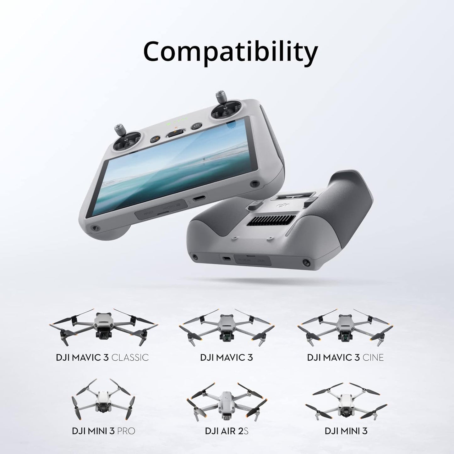 DJI RC, Remote Controller with Lightweight Body, FHD Screen, 4hr Battery - New Condition