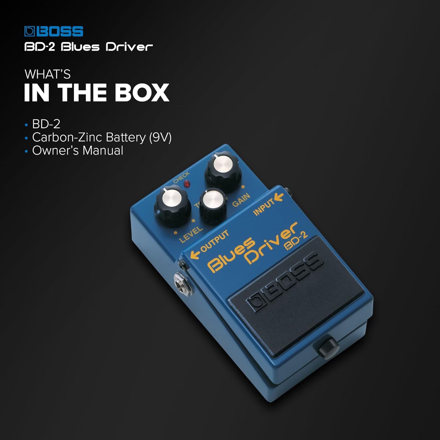 Boss BD-2 Blues Driver Compact Pedal - New Condition