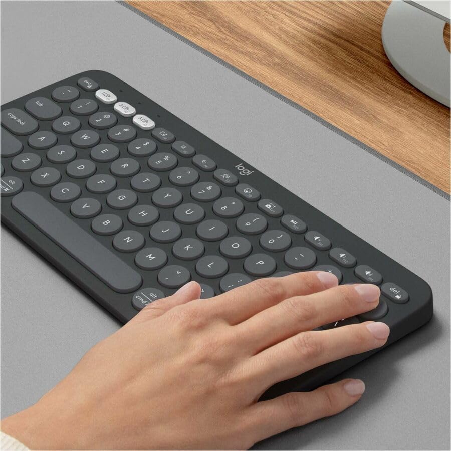 Logitech Pebble Keys 2 K380s Bluetooth Keyboard – Tonal Graphite - New Condition
