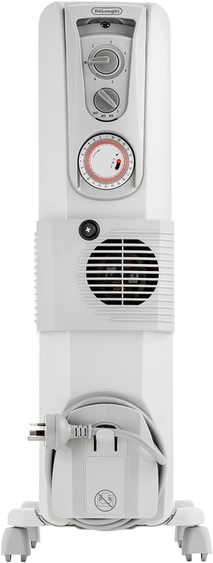 De'Longhi Portable Oil Column Heater 2400W with Timer & Fan - Good Condition