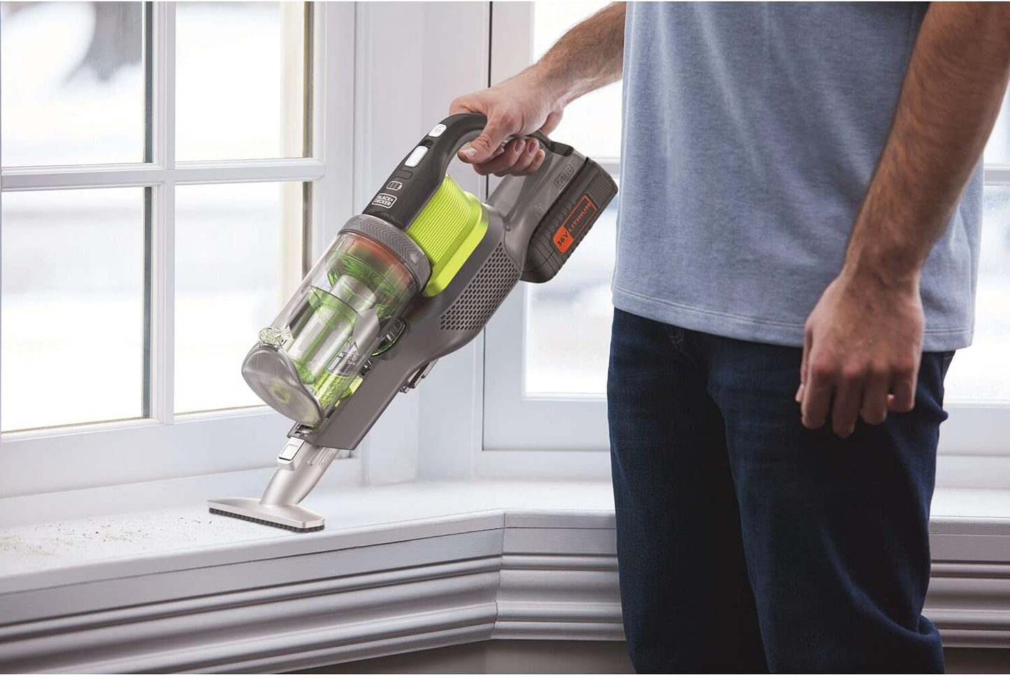 Black+Decker 36V Power series Extreme 4-in-1 Stick Vacuum - Good Condition