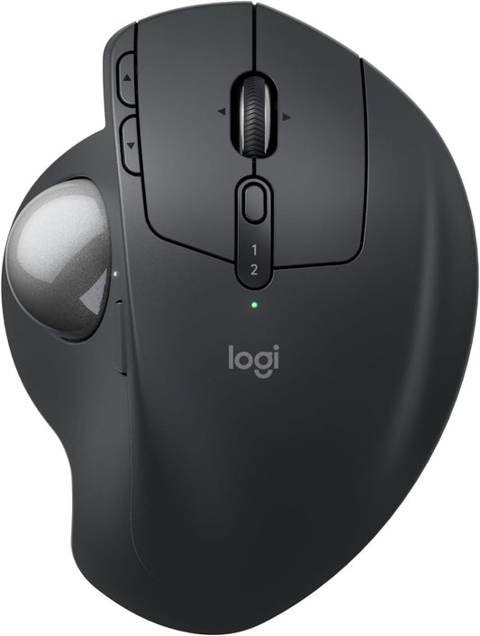 Logitech MX Ergo S Advanced Wireless Trackball Mouse – Graphite - New Condition