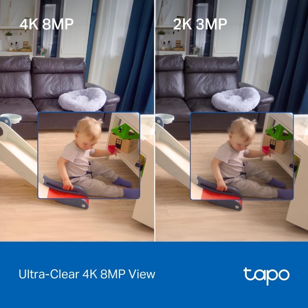 TP-Link Tapo C250 4K Pan & Tilt AI Home Security Camera - New Condition