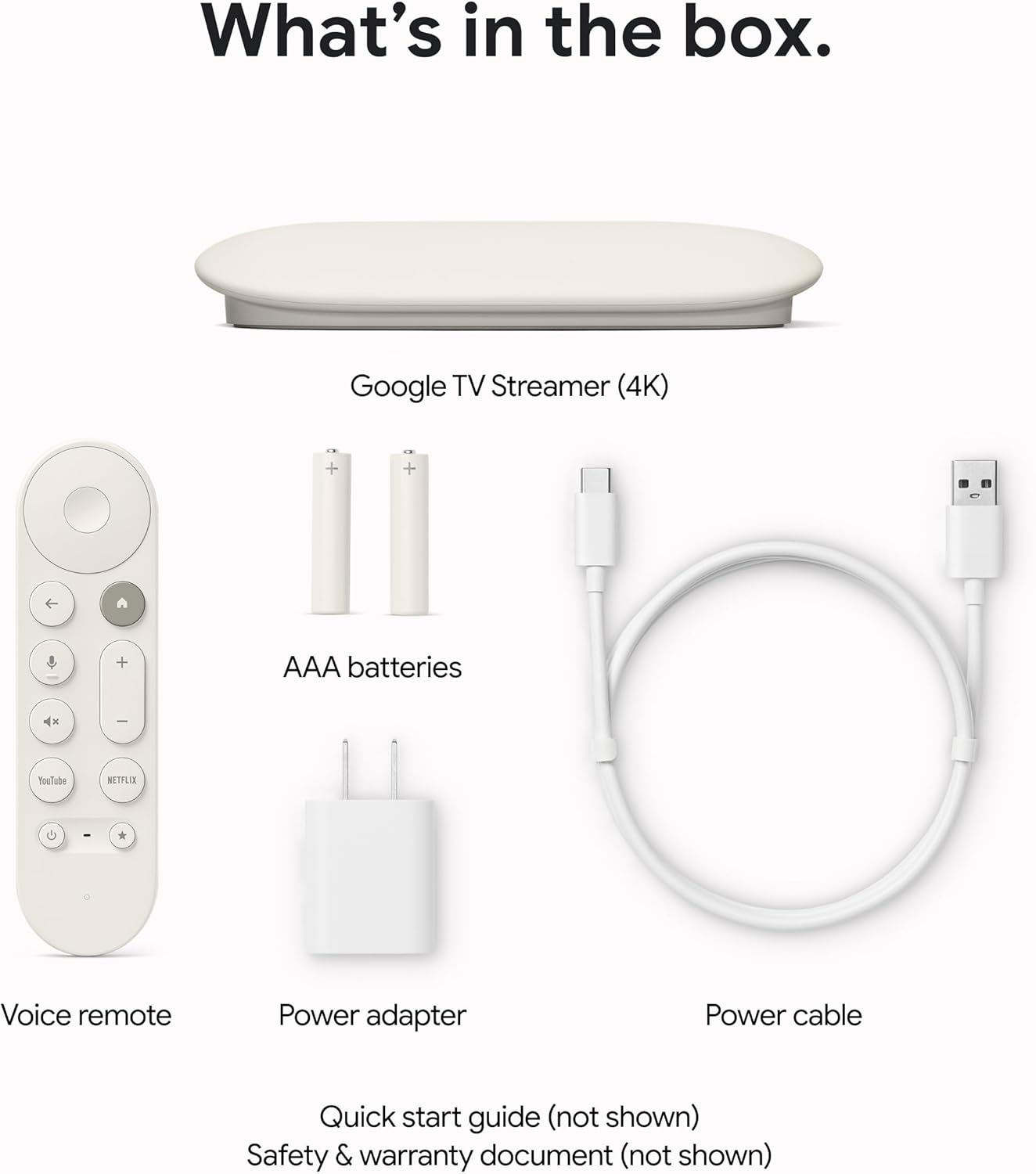 Google TV Streamer 4K (2024) – Porcelain - New Condition