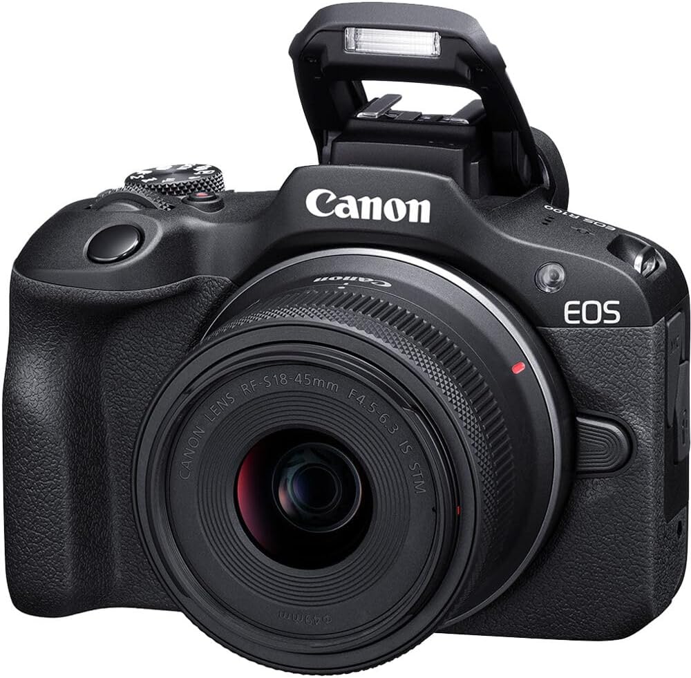 Canon EOS R100 Mirrorless Camera with 18-45 mm and 55-210 mm Lenses Kit - AU Version - New Condition