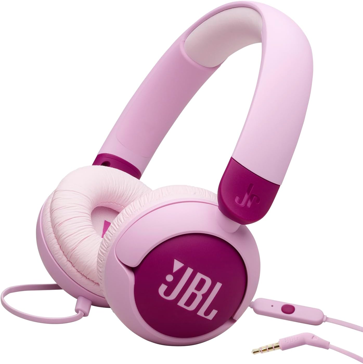 JBL Junior 320 - Wired on-Ear Kids Headphones Safe Sound (<85dB), Built-in mic, Fit for Kids and Customizable with Included Stickers (Purple) - Excellent Condition