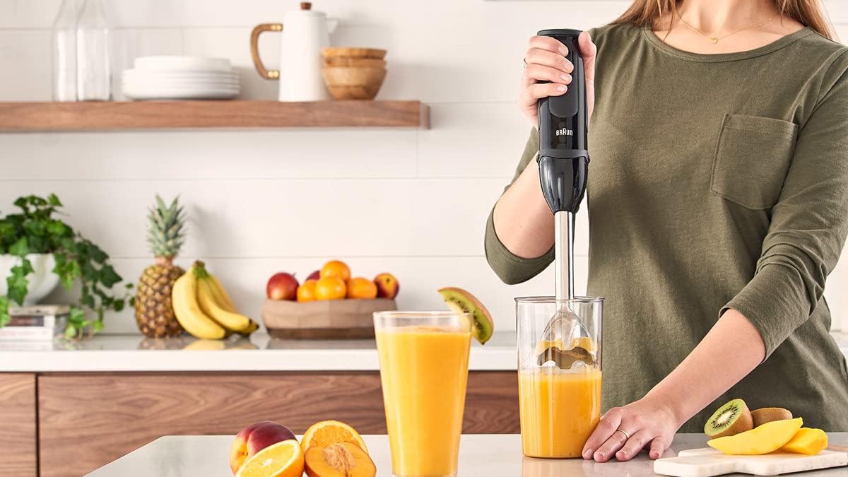 Braun Household MultiQuick 5 Vario Hand Blender, Sauce Mixer, BPA-Free Plastic Beaker, Black - Good Condition