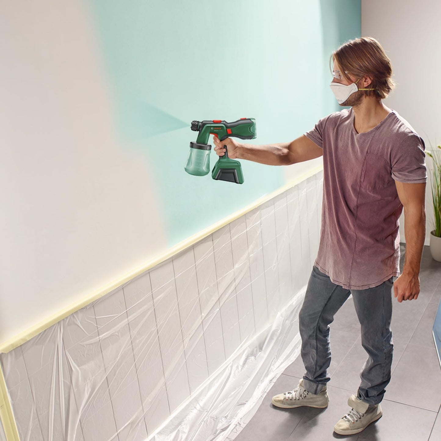 Bosch 18V Cordless Paint Sprayer AdvancedSpray 18V-500 1.2L - Good Condition