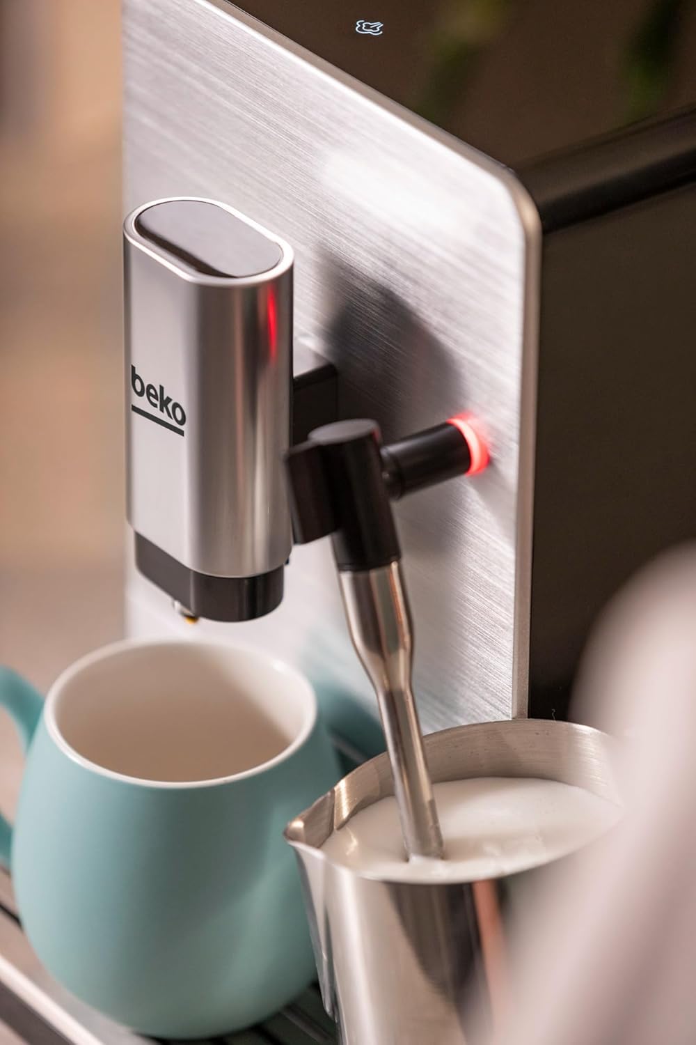 BEKO Bean-to-Cup Espresso Coffee Machine with Milk Frother – 1.4L, Stainless/Black - New Condition